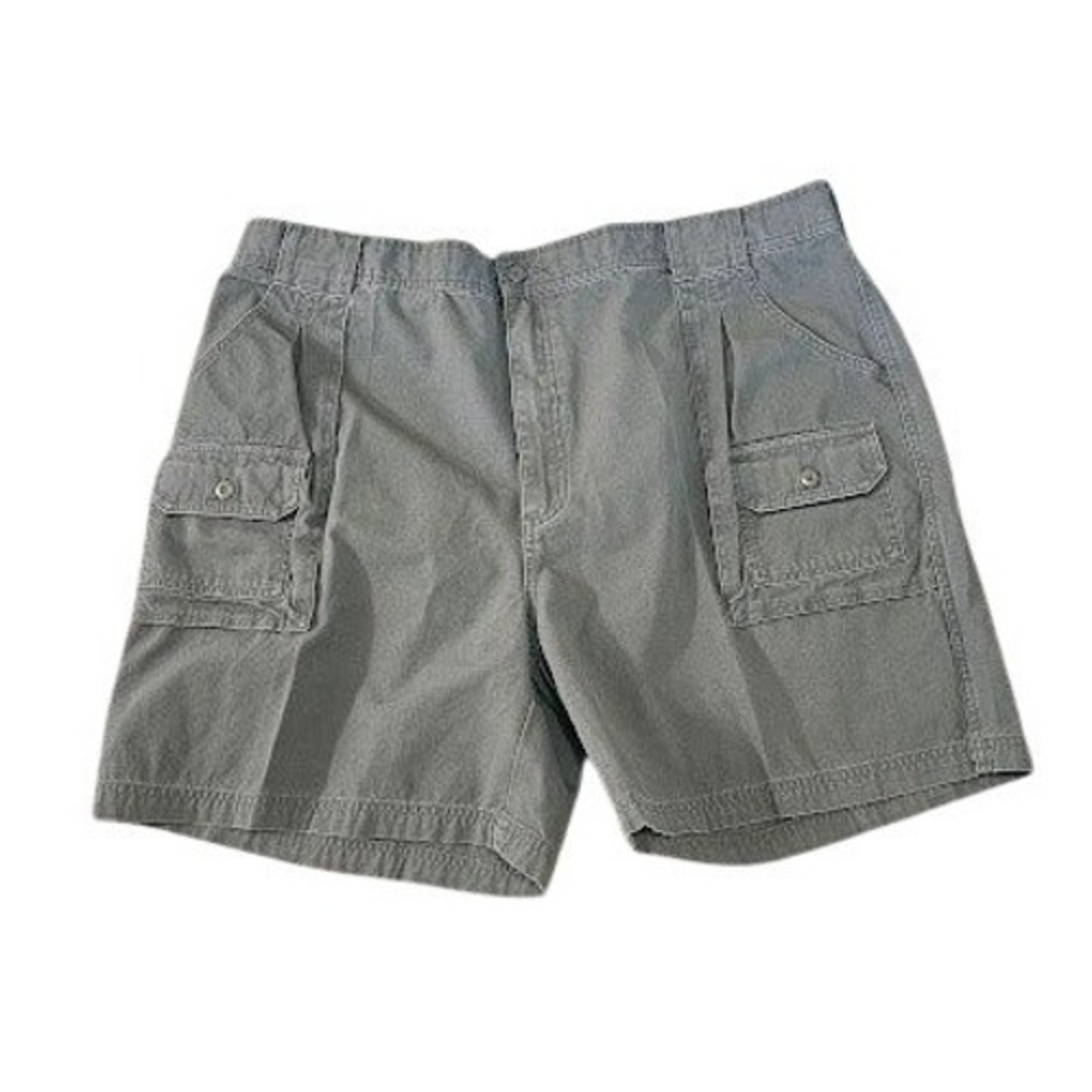 Cabela's Legendary 7 Pocket Hiker Shorts Men 44 Olive Green 100% Cotton Canvas
